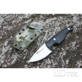 Wolf's nature fixed knife with camo kydex sheath UD405207
